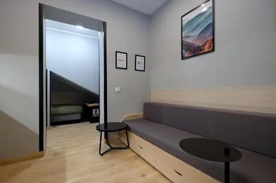 Część wypoczynkowa w obiekcie Apartamenty blisko Centrum - Trakt Lubelski 11, Warszawa