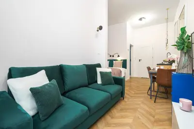 Część wypoczynkowa w obiekcie Urban Apartaments - Great Location - City Center - Ząbkowska B