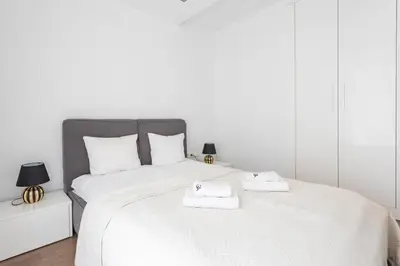Łóżko lub łóżka w pokoju w obiekcie Urban Apartaments - Great Location - City Center - Wronia A