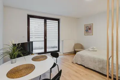 Łóżko lub łóżka w pokoju w obiekcie Urban Apartaments - Great Location - City Center - Towarowa В