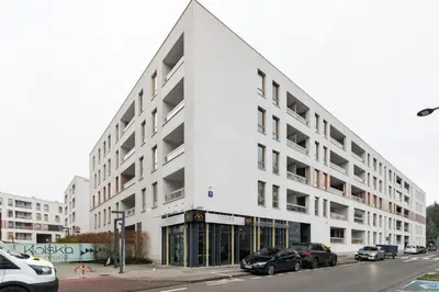 Budynek, w którym mieści się apartament