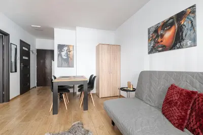 Część wypoczynkowa w obiekcie RentPlanet - Apartament Chałubińskiego