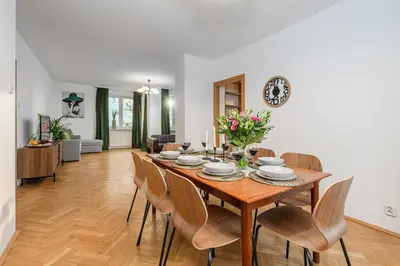 Część wypoczynkowa w obiekcie Lumina apartment for family in center Warsaw