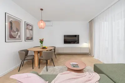 Telewizja i/lub zestaw kina domowego w obiekcie ShortStayPoland Jagiellońska Premium P6
