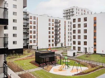 Budynek, w którym mieści się apartament