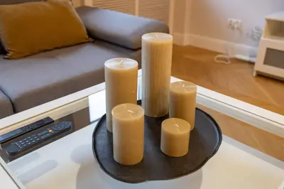 Część wypoczynkowa w obiekcie 2-Bedroom Downtown Apt - 75m2, AC and Balcony - by Rentujemy
