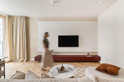 Telewizja i/lub zestaw kina domowego w obiekcie Chmielna Duo Warsaw Center & Parking by Downtown Apartments