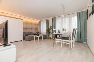 Kuchnia lub aneks kuchenny w obiekcie Bonifraterska Apartment
