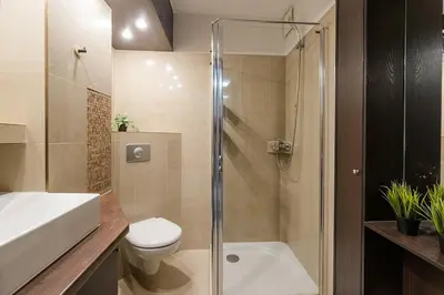Łazienka w obiekcie Bonifraterska Apartment