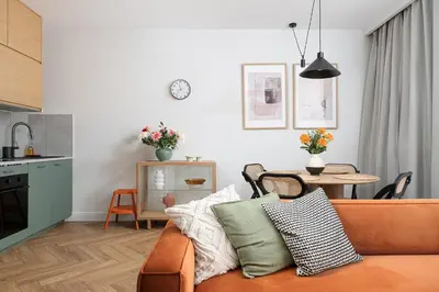 Kuchnia lub aneks kuchenny w obiekcie RentPlanet - Apartament przy Dworcu Centralnym
