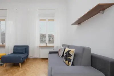 Część wypoczynkowa w obiekcie Old Town Comfort Apartment Near Vistula Boulevards by Noclegi Renters