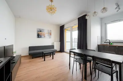 Część wypoczynkowa w obiekcie Ursus Spacious Apartment by BookingHost