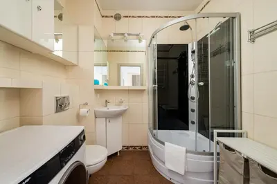 Łazienka w obiekcie Bemowo 2-Bedroom Apartment by BookingHost