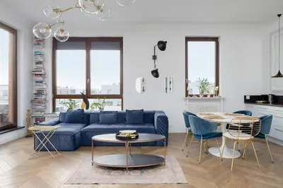 Część wypoczynkowa w obiekcie Sarmacka Prestige Residence Warsaw by Solarento