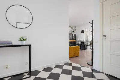 Kuchnia lub aneks kuchenny w obiekcie Avenue Chic Apartment Wilanowska by Solarento