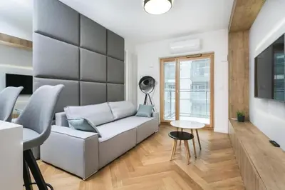 Część wypoczynkowa w obiekcie Urban Apartaments - Great Location - City Center - Mennica 166