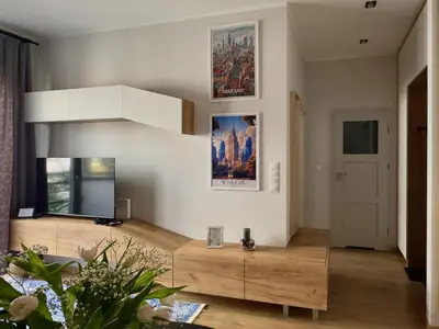 Telewizja i/lub zestaw kina domowego w obiekcie T&M Apartments FVAT Invoice
