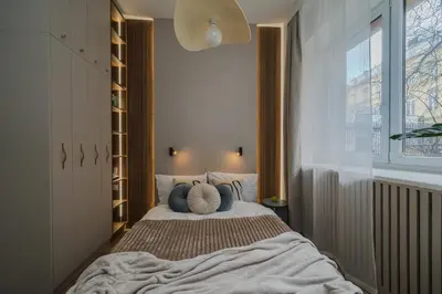 Łóżko lub łóżka w pokoju w obiekcie Kredytowa 1A Apartment