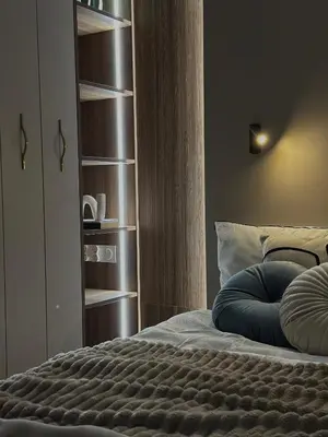 Łóżko lub łóżka w pokoju w obiekcie Kredytowa 1A Apartment