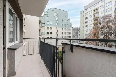 Balkon lub taras w obiekcie ShortStayPoland Sienna B194