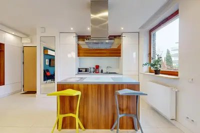Kuchnia lub aneks kuchenny w obiekcie Modern Living Apartment With Garden and Parking