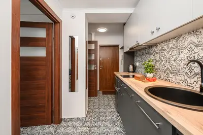 Kuchnia lub aneks kuchenny w obiekcie ShortStayPoland Warecka B193