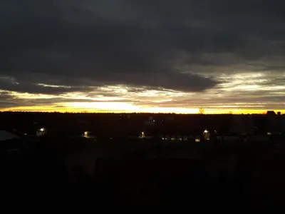Wschód lub zachód słońca widziany z tego apartamentu