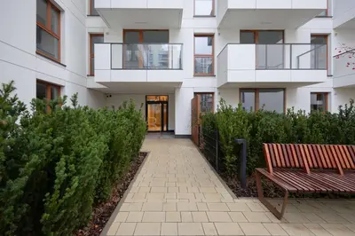 Budynek, w którym mieści się apartament