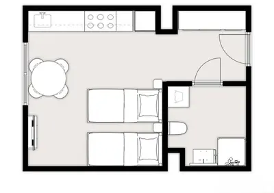 Plan piętra w obiekcie The Silver Studio Mokotow Parking