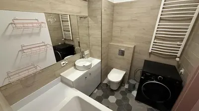 Łazienka w obiekcie Cozy Studio with Balcony near Chopin Airport