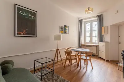 Część wypoczynkowa w obiekcie Warsaw Concierge Dantyszka