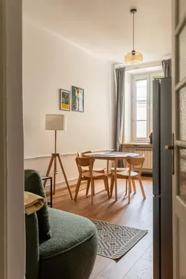 Część wypoczynkowa w obiekcie Warsaw Concierge Dantyszka