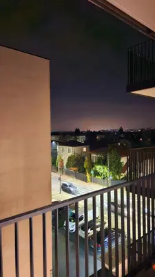 Balkon lub taras w obiekcie GOLD APARTAMENT Ząbki