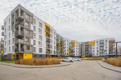 Budynek, w którym mieści się apartament