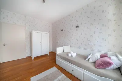 Łóżko lub łóżka w pokoju w obiekcie Klimczaka Prestige Apartment, Free Parking