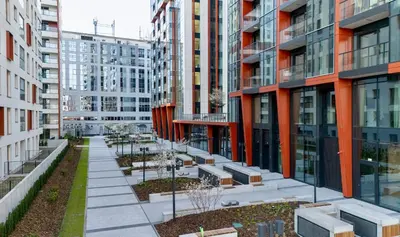 Budynek, w którym mieści się apartament