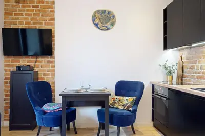 Kuchnia lub aneks kuchenny w obiekcie Eclipse Apartment Metro Wierzbno Mokotow