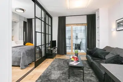 Część wypoczynkowa w obiekcie Golden Apartments - Mennica Residence, 1-Bedroom in City Center#140