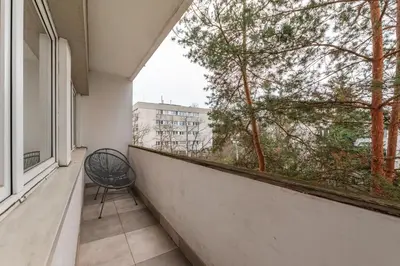 Balkon lub taras w obiekcie Apartment Sady Żoliborskie by Your Freedom