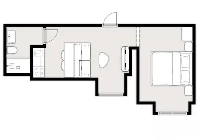 Plan piętra w obiekcie Lumiere Apartment City Center Hoza