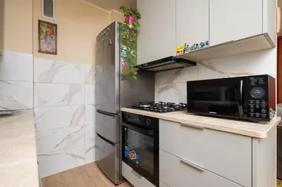 Kuchnia lub aneks kuchenny w obiekcie Żuromińska Comfort Studio by BookingHost