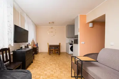 Telewizja i/lub zestaw kina domowego w obiekcie Żuromińska Comfort Studio by BookingHost