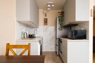 Kuchnia lub aneks kuchenny w obiekcie Żuromińska Comfort Studio by BookingHost