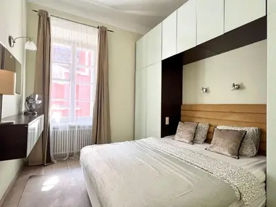 Łóżko lub łóżka w pokoju w obiekcie AAA STAY Premium Apartments Old Town Warsaw