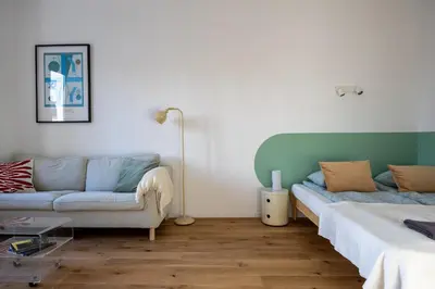 Część wypoczynkowa w obiekcie Wola Studio - EXPO XXI, Metro Nearby - by Rentujemy