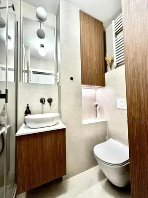 Łazienka w obiekcie Darwina 15A Apartament Praga Północ