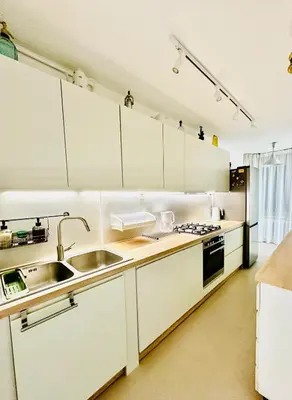Kuchnia lub aneks kuchenny w obiekcie Darwina 15A Apartament Praga Północ