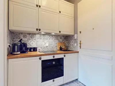 Kuchnia lub aneks kuchenny w obiekcie Ivory Studio Deluxe City Center Hoza