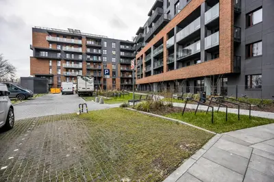 Budynek, w którym mieści się apartament