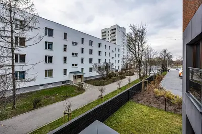 Budynek, w którym mieści się apartament